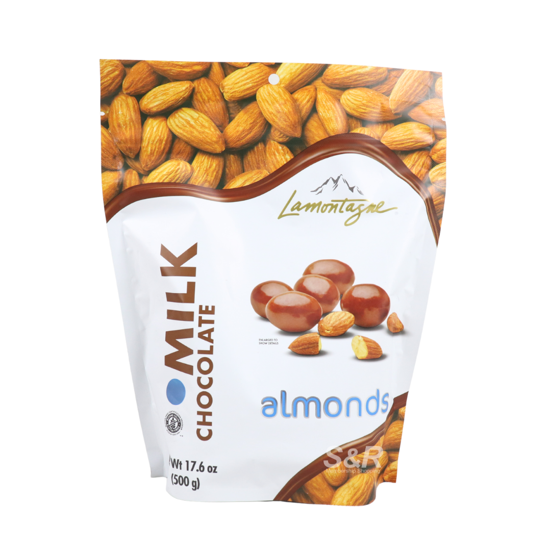 Lamontagne Milk Chocolate Almonds 500g